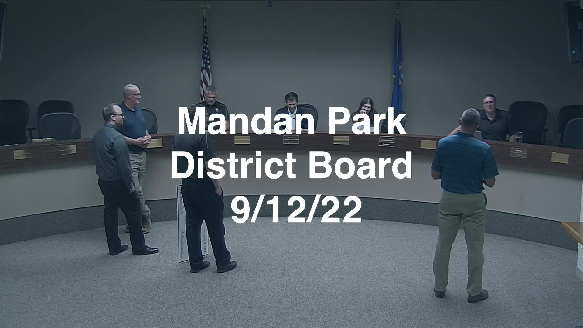 Mandan Park Board Replay 9/12/22