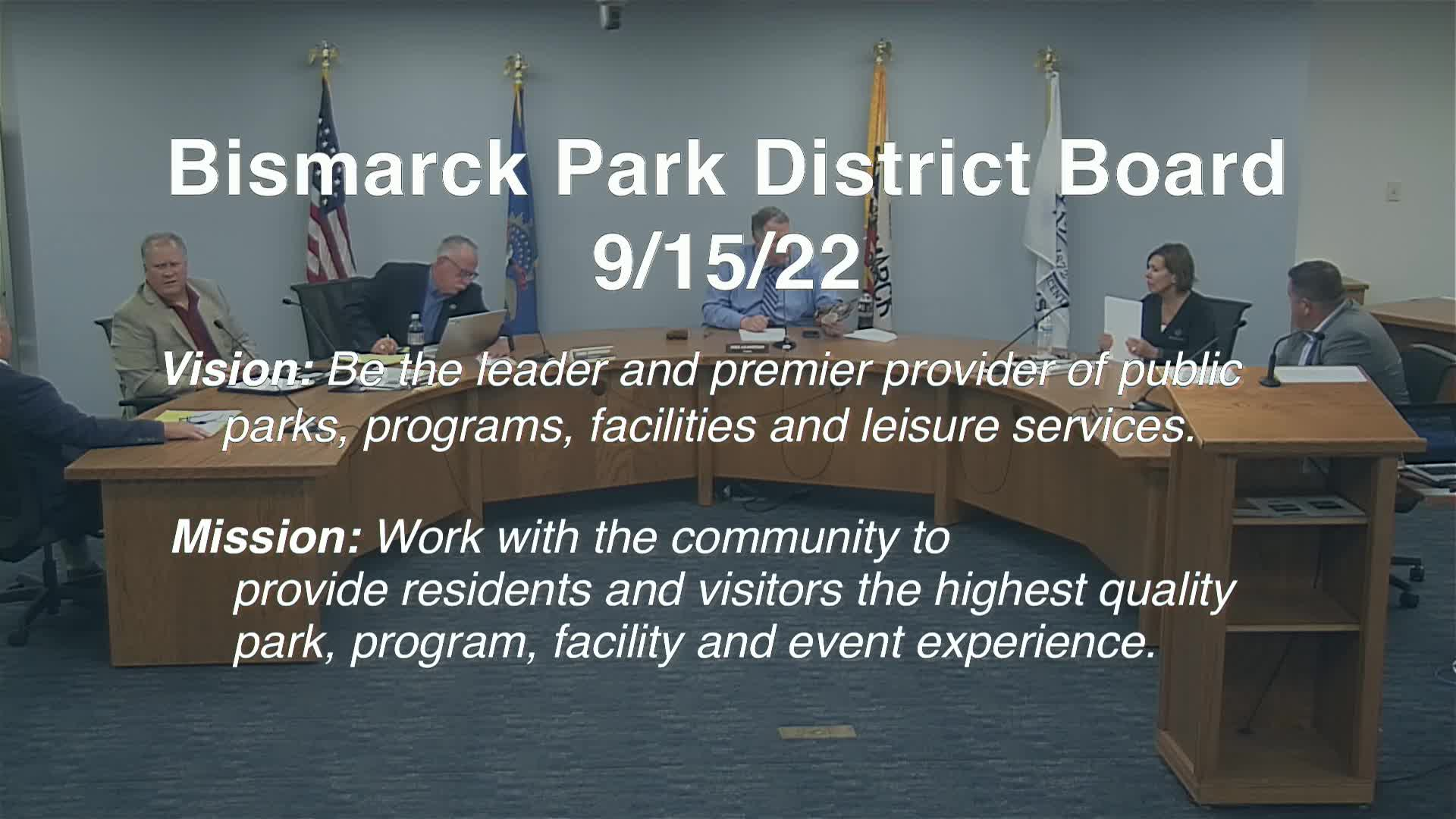 Bismarck Park Board Replay 9/15/22