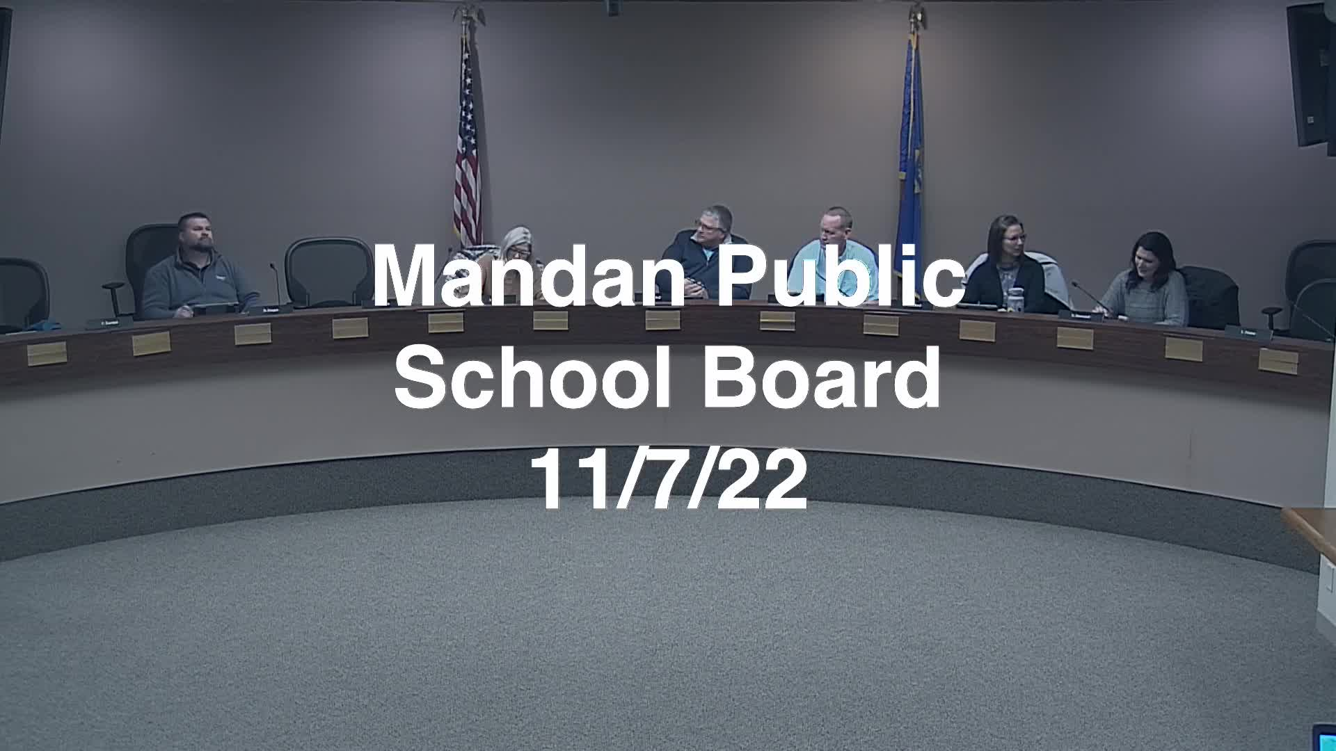 Mandan School Board Replay 11/7/22