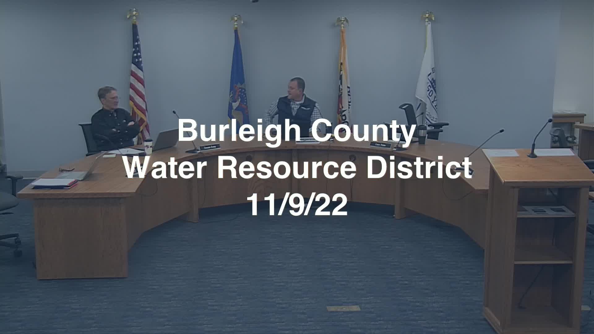 Burleigh Water Resource District Replay 11/9/22