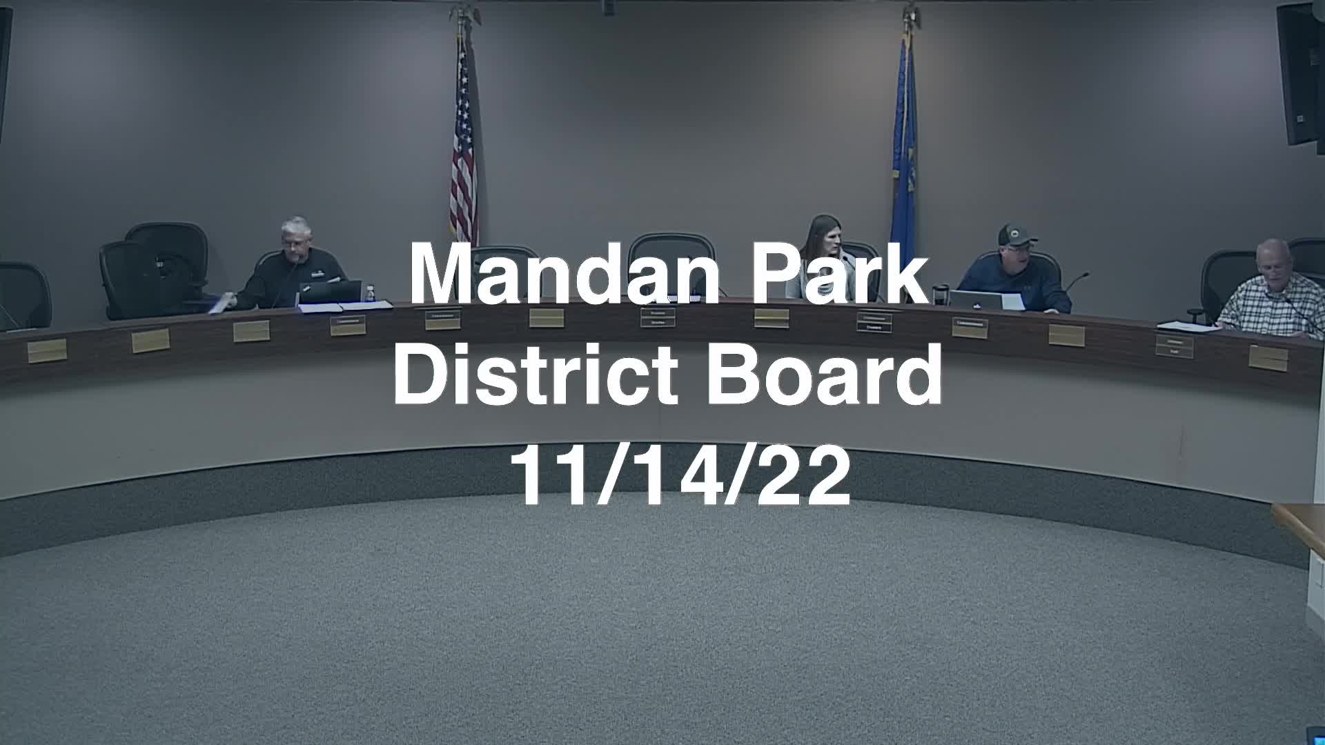Mandan Park Board Replay 11/14/22