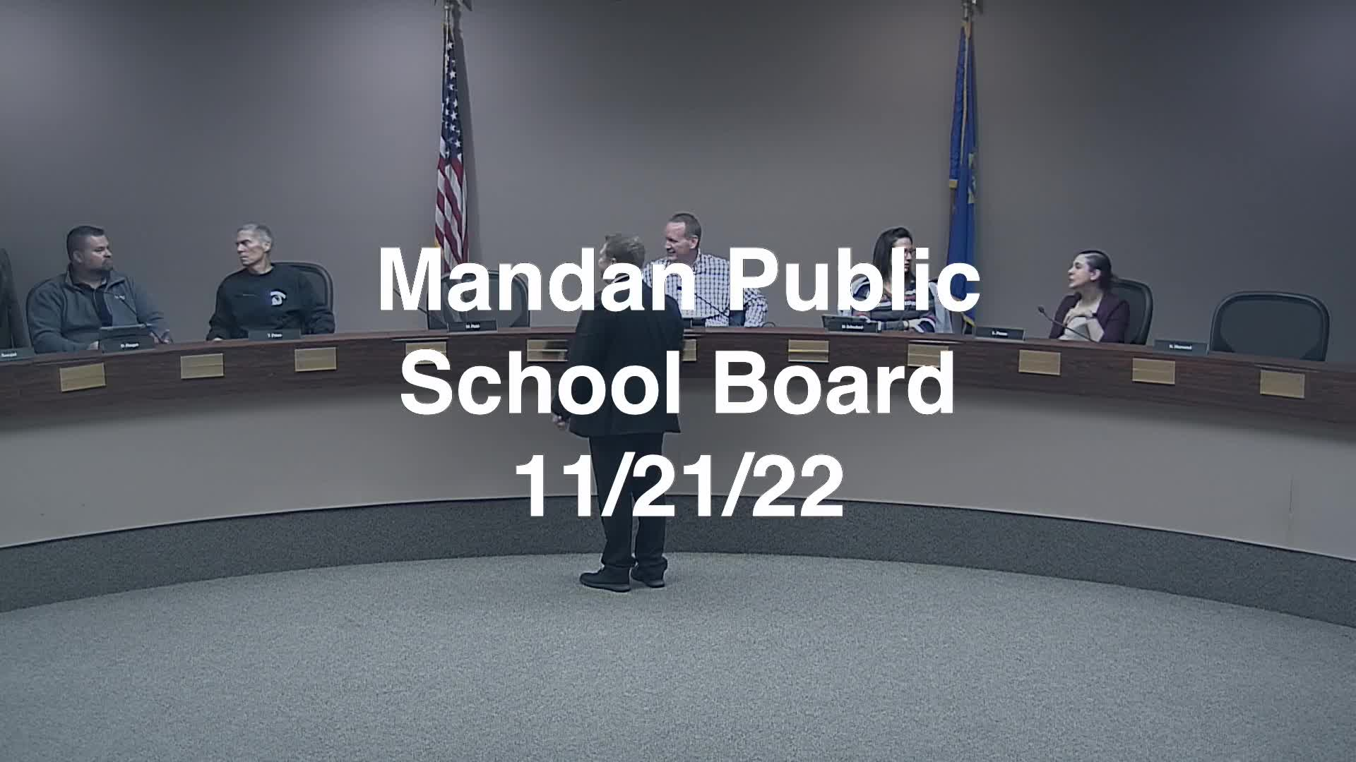 Mandan School Board Replay 11/21/22